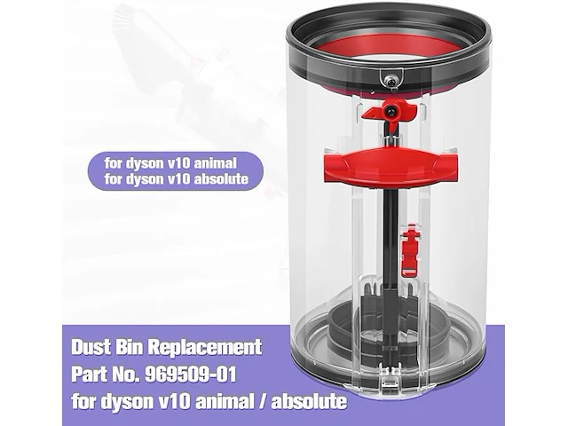 Drrobor reserveonderdelen stofreservoir voor dyson v10 - afbeelding 6 van  6