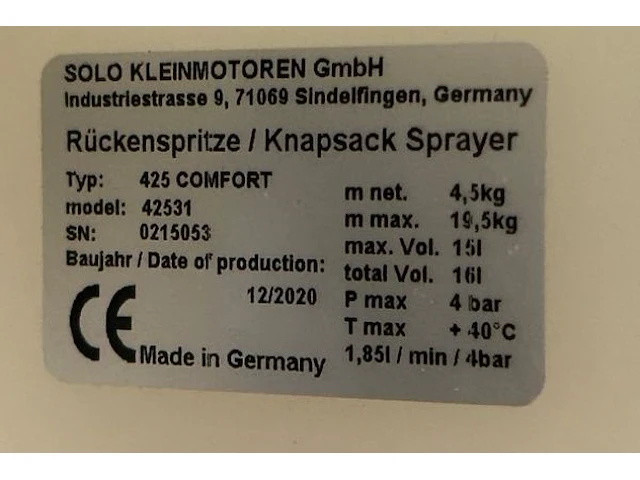 Drukspuit solo - afbeelding 4 van  5