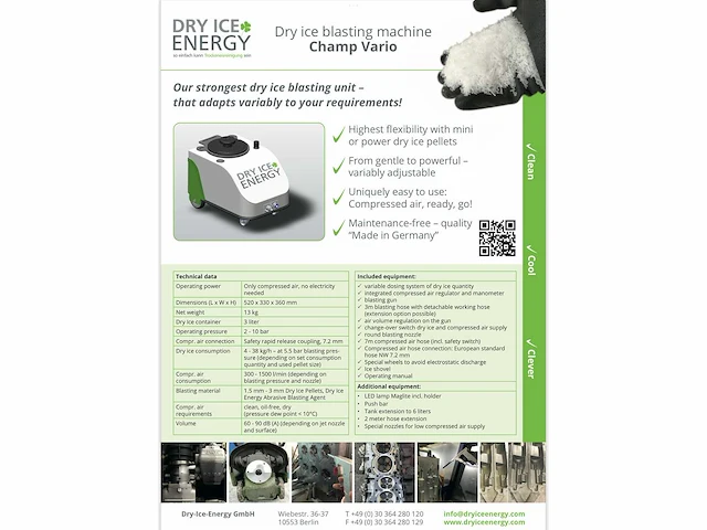 Dry ice energy champ vario droogijsstraalmachine - afbeelding 3 van  12