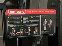 Dual leg extensions / leg curl machine - afbeelding 2 van  11
