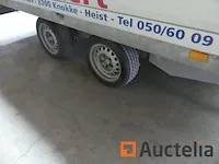 Dubbel assige geremde aanhanger saris p30a