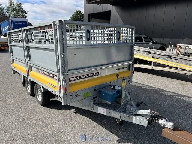 Dubbel-assige kip-aanhangwagen brian james trailers - afbeelding 6 van  7