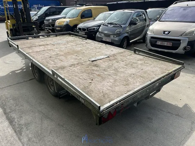Dubbel-assige plateauwagen atec - afbeelding 4 van  6