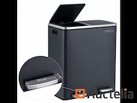 Dubbel compartiment vuilnisbakken 2 x 30l, met 15 tassen - afbeelding 4 van  7