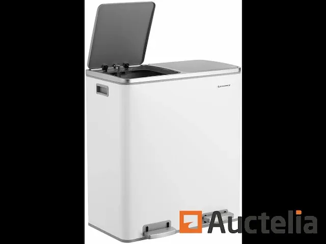 Dubbel compartiment vuilnisbakken 2 x 30l - afbeelding 1 van  7