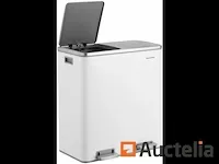 Dubbel compartiment vuilnisbakken 2 x 30l