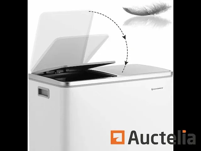 Dubbel compartiment vuilnisbakken 2 x 30l - afbeelding 2 van  7