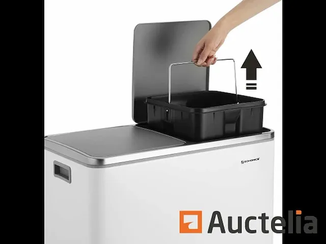 Dubbel compartiment vuilnisbakken 2 x 30l - afbeelding 3 van  7