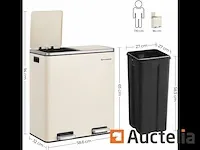Dubbel compartiment vuilnisbakken 2 x 30l - afbeelding 4 van  8