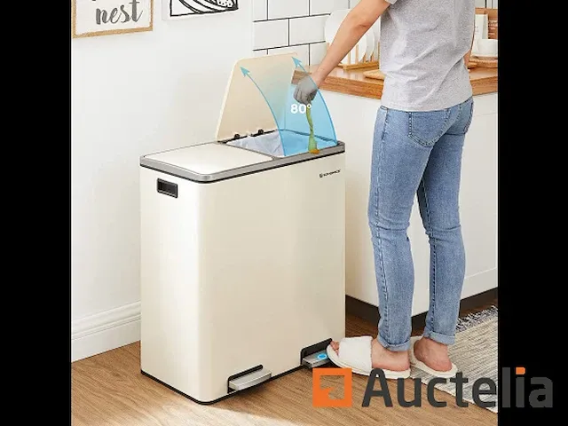 Dubbel compartiment vuilnisbakken 2 x 30l - afbeelding 8 van  8