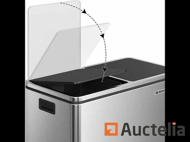 Dubbel compartiment vuilnisbakken 2 x 30l - afbeelding 1 van  9