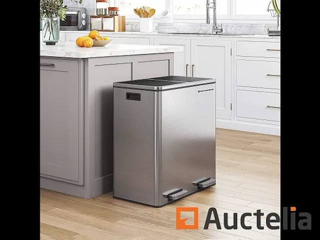 Dubbel compartiment vuilnisbakken 2 x 30l - afbeelding 2 van  9