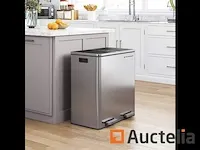 Dubbel compartiment vuilnisbakken 2 x 30l - afbeelding 2 van  9