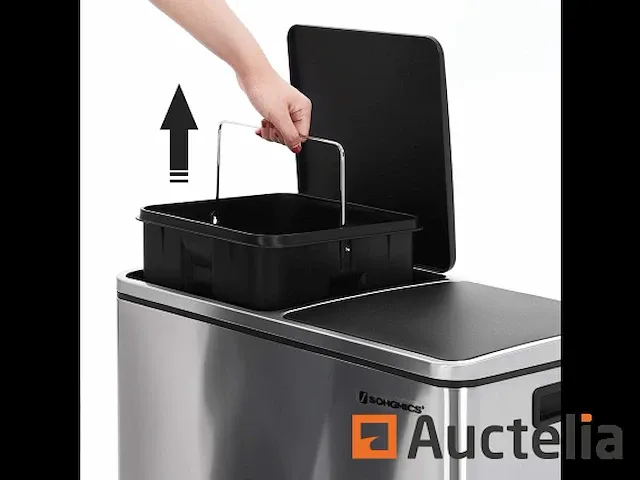 Dubbel compartiment vuilnisbakken 2 x 30l - afbeelding 4 van  9