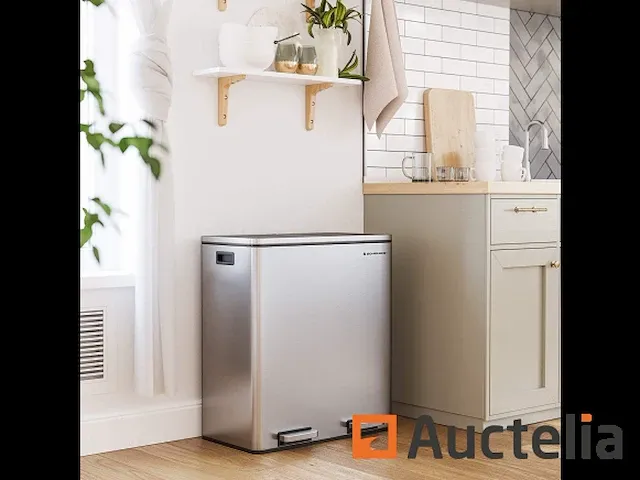 Dubbel compartiment vuilnisbakken 2 x 30l - afbeelding 5 van  9