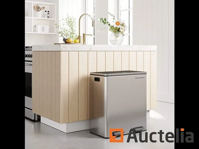 Dubbel compartiment vuilnisbakken 2 x 30l - afbeelding 7 van  9