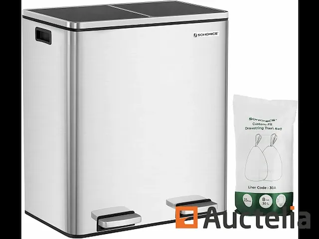 Dubbel compartiment vuilnisbakken 2 x 30l - afbeelding 9 van  9