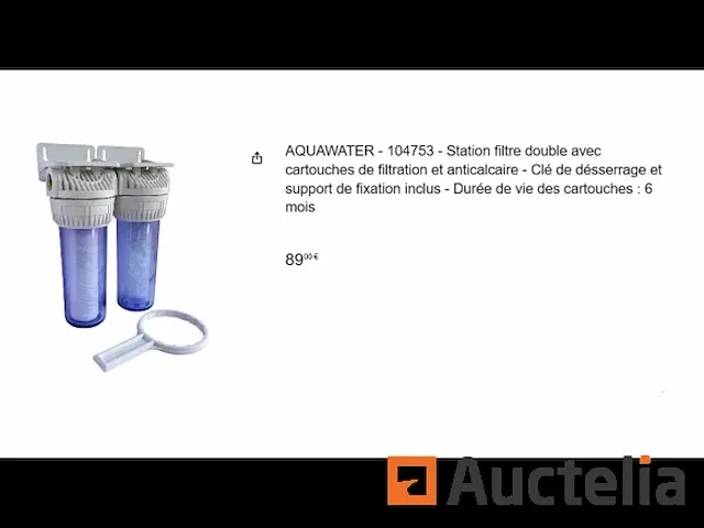 Dubbel filterstation aquawater 104753 - afbeelding 1 van  1