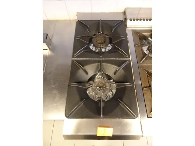 Dubbel inox gasbekken angelo po - afbeelding 2 van  6