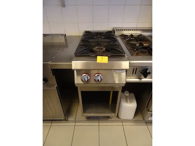 Dubbel inox gasbekken angelo po - afbeelding 3 van  6