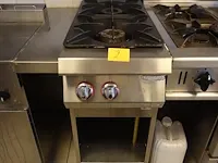 Dubbel inox gasbekken angelo po - afbeelding 3 van  6