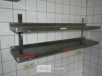 Dubbel inox rek - afbeelding 1 van  5