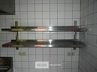 Dubbel inox rek - afbeelding 2 van  5