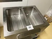 Dubbel rvs bain-marie toestel hupfer - afbeelding 3 van  5