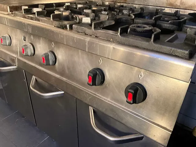 Dubbel rvs kookgasvuur/keukencombinatie rosinox - afbeelding 8 van  19