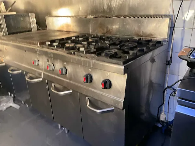 Dubbel rvs kookgasvuur/keukencombinatie rosinox - afbeelding 12 van  19