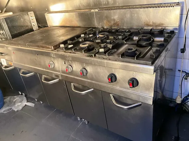 Dubbel rvs kookgasvuur/keukencombinatie rosinox - afbeelding 13 van  19