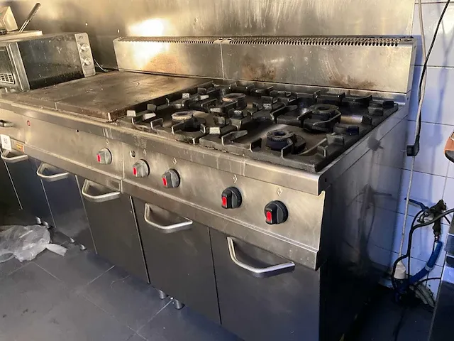 Dubbel rvs kookgasvuur/keukencombinatie rosinox - afbeelding 14 van  19