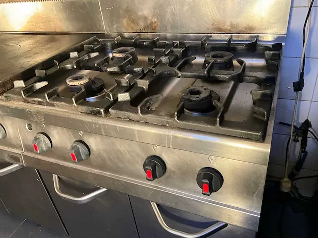 Dubbel rvs kookgasvuur/keukencombinatie rosinox - afbeelding 16 van  19