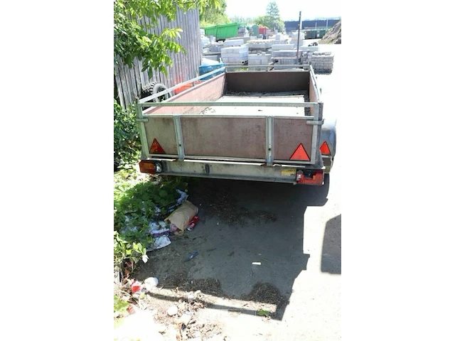 Dubbelas aanhangwagen geremd - afbeelding 2 van  14