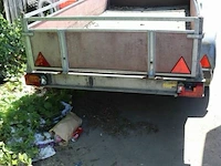 Dubbelas aanhangwagen geremd - afbeelding 2 van  14