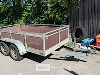 Dubbelas aanhangwagen geremd - afbeelding 1 van  14