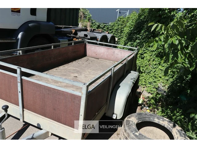 Dubbelas aanhangwagen geremd - afbeelding 12 van  14