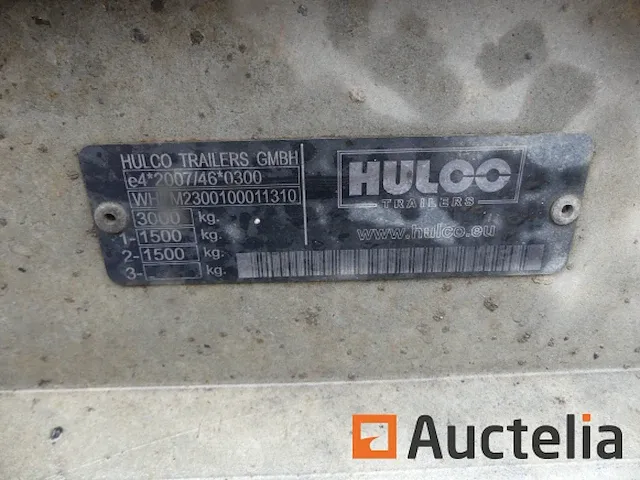 Dubbelassige aanhanger hulco medax-2 - afbeelding 9 van  19