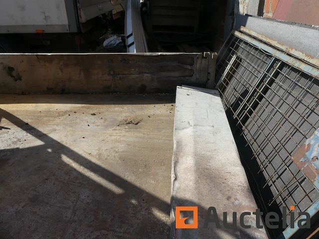 Dubbelassige aanhangwagen + pvc silo en geluid, container - afbeelding 3 van  21
