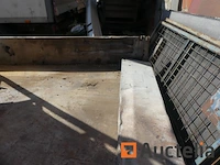 Dubbelassige aanhangwagen + pvc silo en geluid, container - afbeelding 3 van  21