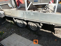 Dubbelassige aanhangwagen + pvc silo en geluid, container - afbeelding 7 van  21