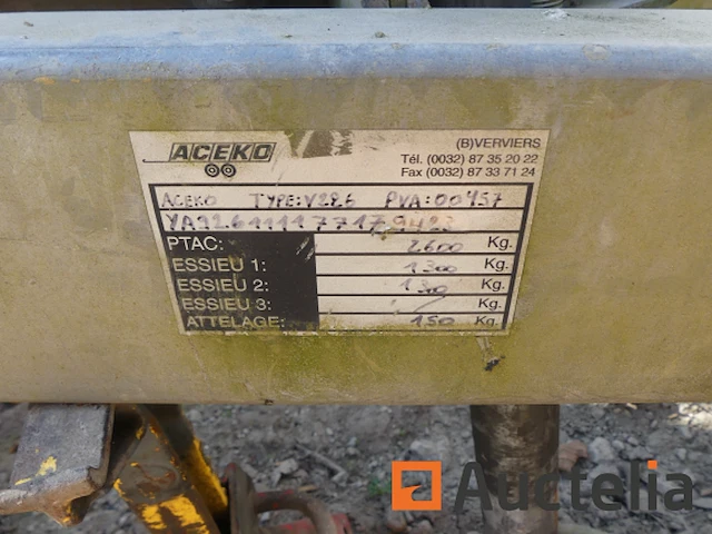 Dubbelassige aanhangwagen + pvc silo en geluid, container - afbeelding 11 van  21