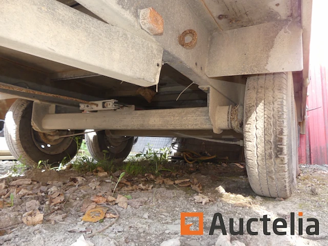 Dubbelassige aanhangwagen + pvc silo en geluid, container - afbeelding 19 van  21