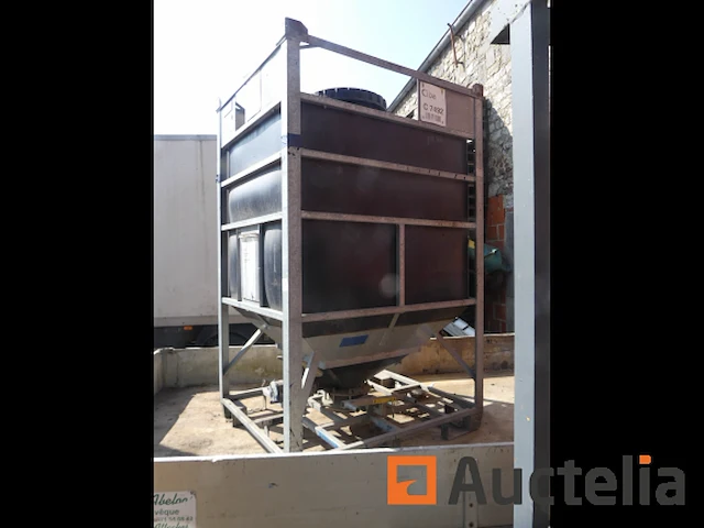 Dubbelassige aanhangwagen + pvc silo en geluid, container - afbeelding 21 van  21