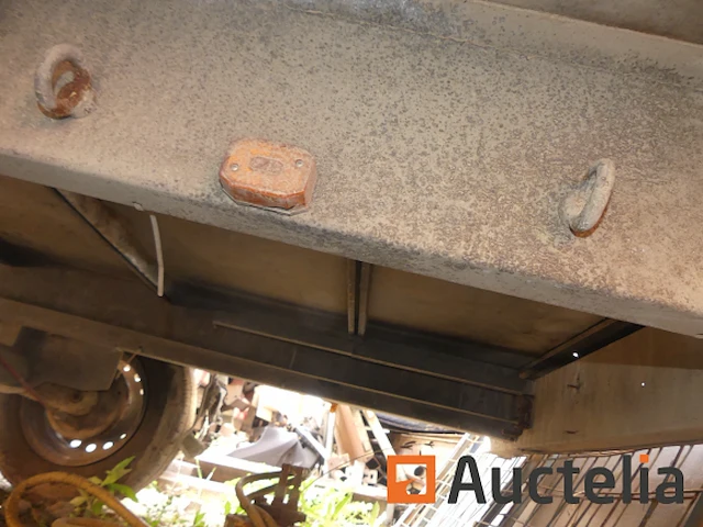 Dubbelassige aanhangwagen + pvc silo en geluid, container - afbeelding 20 van  21