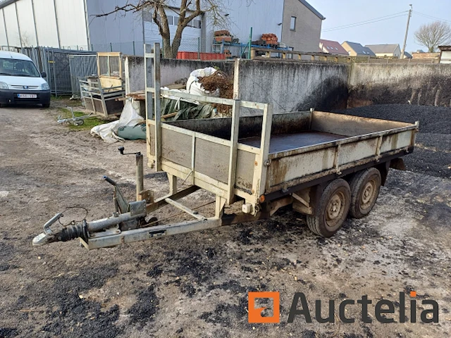 Dubbelassige aanhangwagen - afbeelding 1 van  2