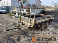 Dubbelassige aanhangwagen - afbeelding 1 van  2
