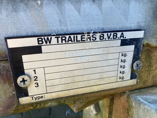 Dubbelassige aanhangwagen - afbeelding 5 van  7