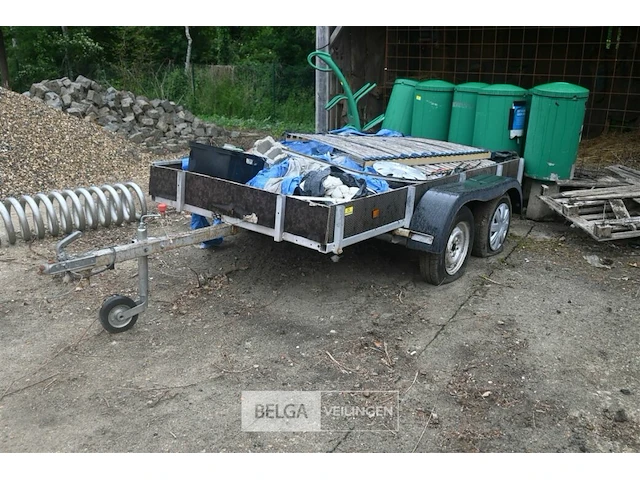 Dubbelassige aanhangwagen - afbeelding 1 van  6