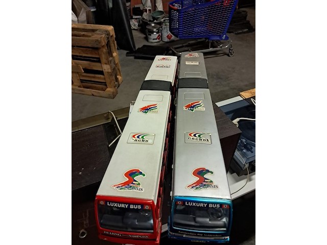 Dubbeldekker bussen 2 stuks (620 mm ) - afbeelding 6 van  6